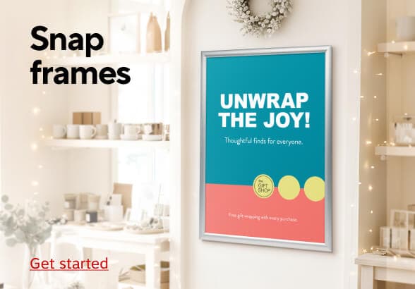 Snap Frame Signs Get started