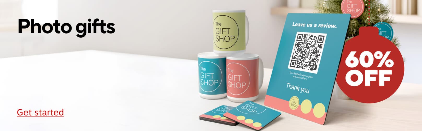 60% Off photo gifts. Get started.